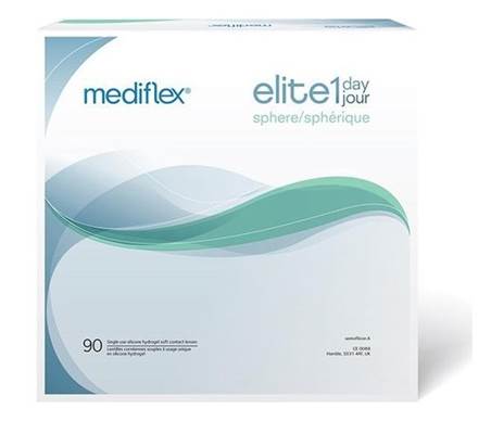 verre de contact mediflex elite 1 jour boite de 90